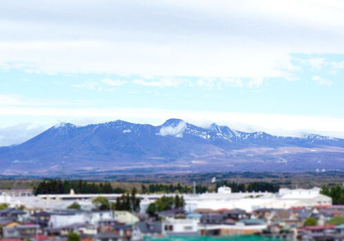 那須連山の名残雪